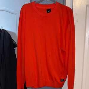 Vans Men's Bold Orange Crewneck Sweater
